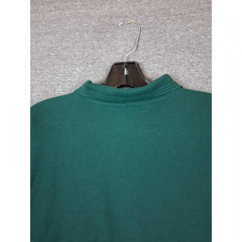 Millennium Mens Polo UK Medium Green Edinburg Scotland Castle Logo Embroidered